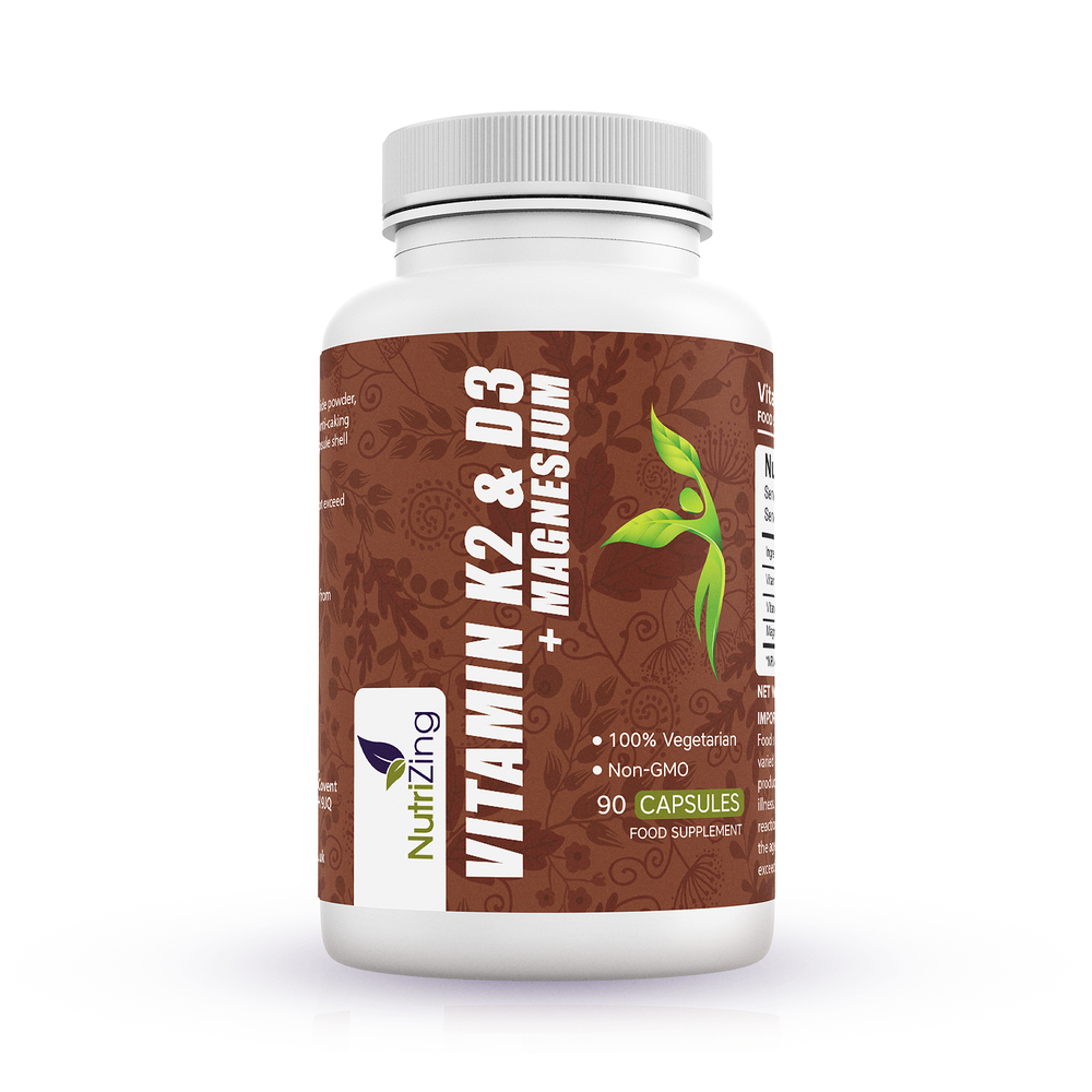 Vitamin D3 and K2 Combination Supplement NutriZing