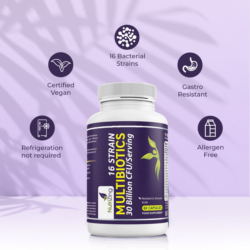 Multibiotic Supplement 16 Strain Probiotics – NutriZing
