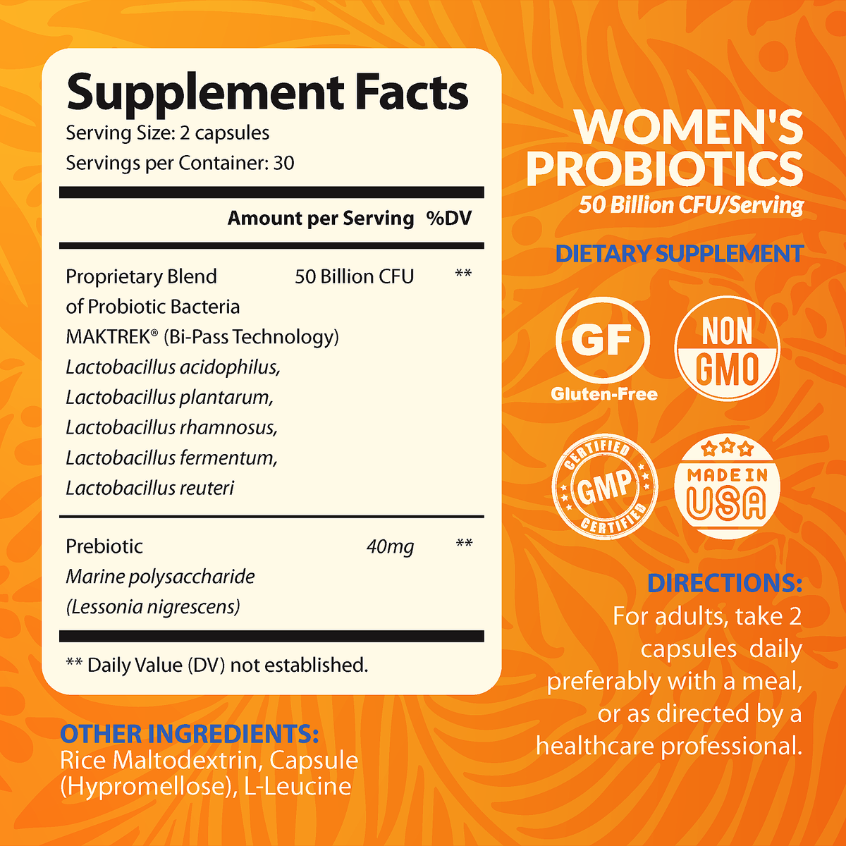 Women's Probiotics 50 Bn