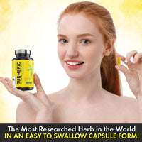 Organic turmeric curcumin supplements