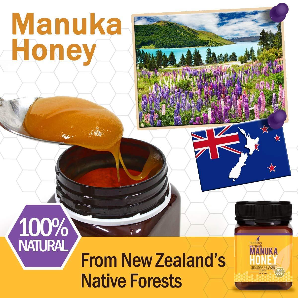 NutriZing's Manuka Honey 60+ ~ 100% Pure New Zealand Honey